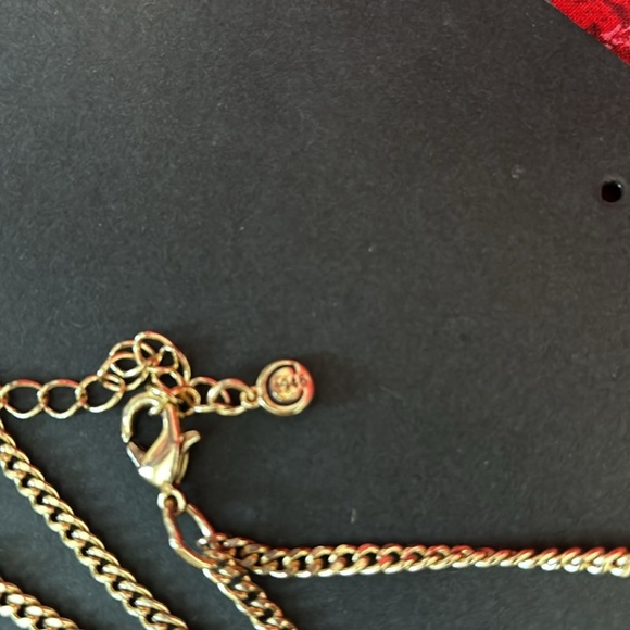 1946 brand Vintage necklace. Gold chain with Black and gold speckled beads. - Picture 4 of 5